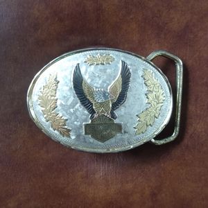 Western Harley Davidson belt buckle